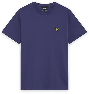 Lyle & Scott T-Shirt Herren | mit Rundhals-Ausschnitt und kurzen Ärmeln | mit goldenem Adler-Logo auf der Brust | XS - XXL