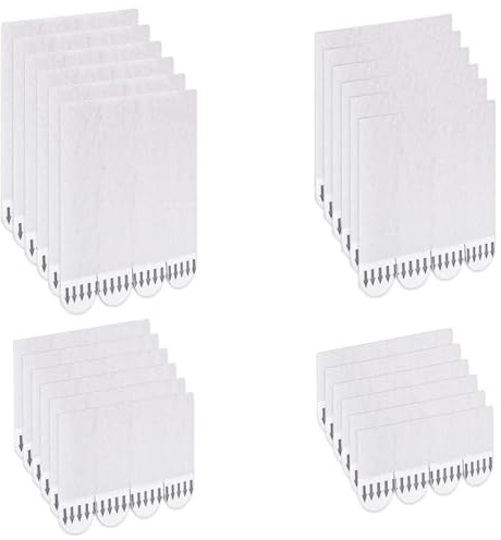 Luxorium 48 Paires Languette Accroche Tableau Sans Percer Accroche Cadre Amovible Fixation Murale Sans Clou Ni Vis pour Cadres Décorations Murales