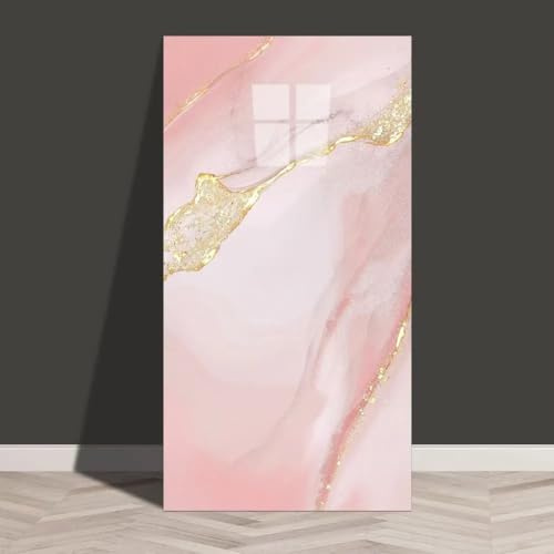 10 fogli di piastrelle adesive da parete effetto marmo, 60 x 30 cm, impermeabili, in vinile, decorazione da parete per soggiorno, cucina, bagno, camera da letto (rosa 2)