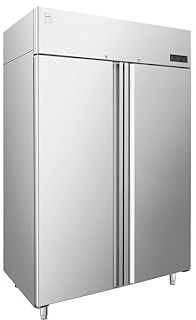 METRO PROFESSIONAL Congelador Comercial de Doble Puerta GFR21400, Plateado, Acero Inoxidable, 955 L, con Iluminación LED