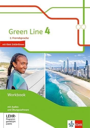 Green Line 4. Ausgabe 2. Fremdsprache: Workbook mit Audios und Übungssoftware Klasse 9 (Green Line. Ausgabe 2. Fremdsprache ab 2018)