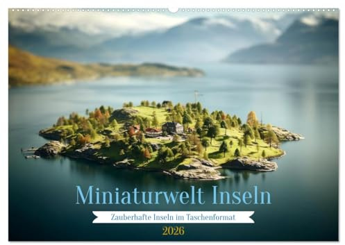Miniaturwelt Inseln (Wandkalender 2026 DIN A2 quer), CALVENDO Monatskalender: Inseln im Taschenformat (CALVENDO Natur)