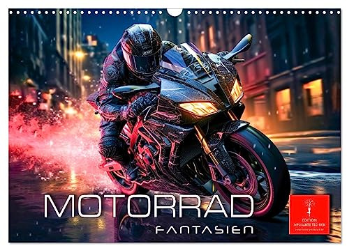 Motorrad Fantasien (Wandkalender 2026 DIN A3 quer), CALVENDO Monatskalender: Motorrad Fantasien - zweirädrige Wunder-Meisterwerke (CALVENDO Mobilitaet)