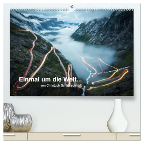 Einmal um die Welt... (hochwertiger Premium Wandkalender 2026 DIN A2 quer), Kunstdruck in Hochglanz: Fernweh garantiert (CALVENDO Natur)