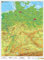 Deutschland physisch Landkarte - Wandkarte / NEUE AUFLAGE