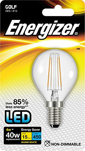 Energizer LED Traditional Energy Saving Lightbulb, E14, 4 W, Warm White