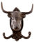 LB H&F Lilienburg 1 x Garderobenhaken Haken STIER Garderobe Wandgarderobe Kleiderhaken Metall Nostalgie massiv schwere Qualität - Deko