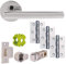 Jigtech JTB71015 Eden Door Pack-Latch-Polished Chrome,57mm