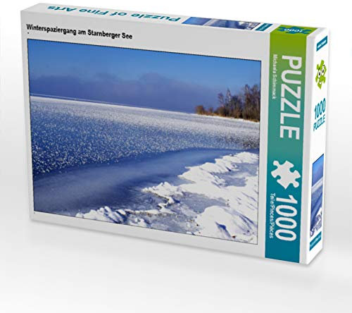 CALVENDO Puzzle Winterspaziergang am Starnberger See 1000 Teile Puzzle quer | 1000 Teile Lege-Größe 64 x 48 cm Foto-Puzzle für glückliche Stunden