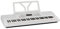 Schubert Etude 61 MK II Digital Keyboard - Tasten-Keyboard, 61 Tasten, Lern- und Aufnahmefunktion, 50 Demo-Songs, 300 Klänge/Rhythmen, Netz- und Batteriebetrieb, inkl. Notenständer, weiß
