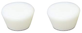 Proxxon 29076 Profi Polierschwamm Hart 2 Stück, Klett Ø30mm Weiß