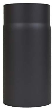 LANZZAS Tubo per stufa 250 mm di diametro, DN Ø 120 mm, colore: nero metallizzato – altri tubi della nostra gamma.