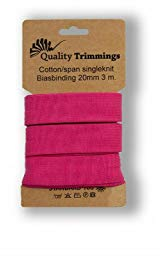 Slantastoffe Details zu Schrägband Jersey Bündel 3m 20mm Uni (Fuchsia)