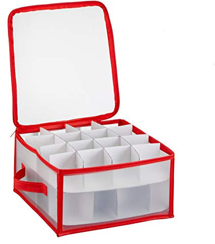 MC Trend Aufbewahrungsbox faltbar für 32 Weihnachtskugeln Christbaumschmuck Aufbewahrung Kugeln (1er)