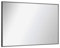 FACKELMANN LED Spiegel New York/Wandspiegel mit umlaufender LED-Beleuchtung/Maße (B x H x T): ca. 100 x 68 x 3 cm/rechteckiger Spiegel mit Sensorschalter/Leistung: 30 Watt/schwarzer Rahmen