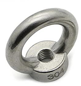 1-2 stücke Anheben von Augenmuttern/Schraubenring Eyebolt Ring Haken Mutter Schrauben M3 M4 M5 M6 M8 M10 M12 M12 304 Edelstahl-M8(2PCS),Lifting Eye Nuts