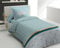 Home Linge Passion - LOUXOR Parure de Couette 100% Coton - Vert - 140x200 cm