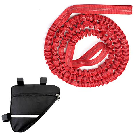 Bolagar Bike Tow Rope for Kids, MTB & Cycling Stretch Pull Strap For Long Ride Going Uphill,Compatible with Any Bicycle