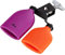 XDrum PB3-VTOG Percussion Block Dual - Zwei unterschiedlich gestimmte Agogo-Blocks an einer Halterung - Aus unverwüstlichem Kunststoff - Kräftiger, durchsetzungsfähiger Ton - Violett/Orange