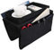 Organizador de 4 Bolsillos para Reposabrazos de Sofá con Portavasos, Bandeja para Silla, Brazo, Soporte para Mando a Distancia de TV para Sofá Reclinable, Sillón, Caddie, Mesita de Noche,(Negro)