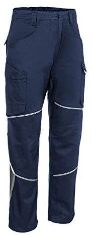KÜBLER ICONIQ Damenhose – Damenhose ICONIQ mit ergonomischer Linienführung dunkelblau/anthrazit Gr. 40