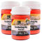 Zite Fishing Forellenteig-Set mit Knoblauch-Aroma 60g – Fängige UV-Aktive Forellenpaste Schwimmend als Forellenköder – Trout Bait Teigköder in knalligen Neonfarben mit Glitter - 3 Stück (Rot)