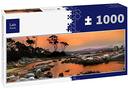 Lais Puzzle Bay of Fires Sonnenuntergang, Tasmanien, Australien, Panorama 1000 Teile Panorama