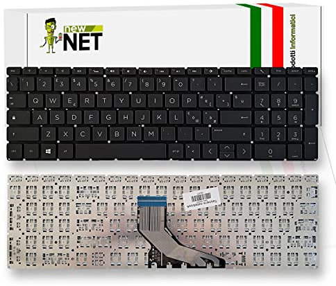 new net - Tastiera Compatibile con Notebook HP 250 G8 2E9H2EAR 2X7L0EAR 3V5N0EAR 27J94EAR 45M68ES 3V5M6EA 2E9H7EA 5Z135ES 59S26EAR 2V0Z9ES [Senza Frame - Retroilluminata - Italiana]