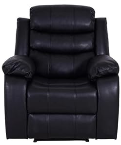 Dante Furniture Roma Leather Recliner Armchair Black