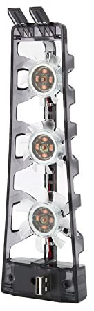 PS5 Zubehör Lüfter, Lüfter für PS5 Zubehör, Leiser Kühlerlüfter mit LED Licht, Effizientes Kühlsystem, Effizienter Spielekonsolenkühler für PS5 Disc und Digital Edition