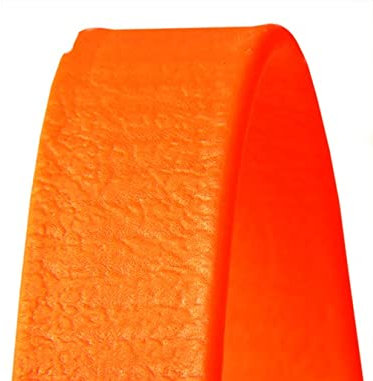MJH BioThane Halsung vernäht, verstellbar alle 2cm, 38mm breit in 3 Farben (50-56cm, orange)