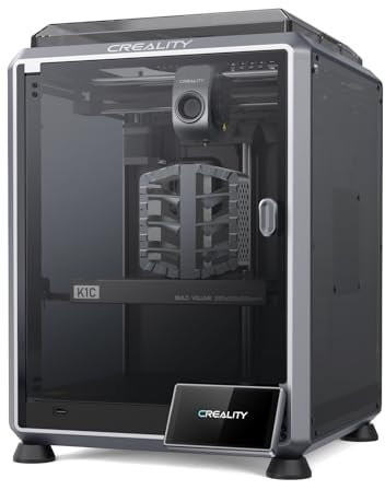 Creality K1C 3D Printer with AI Camera, 600mm/s Printing Speed, Automatic Leveling, Triple Cooling, All-Metal Extruder Kit, Carbon Fiber Filled and Filaments Supported, Printing Size 8.67x8.67x9.84 in