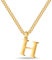 Jokmeo Goldkette mit Buchstaben H,14K Gold Vergoldet Initial Halskette,Edelstahl Kette mit H,Gold kettenanhänger kette für Damen Mädchen