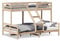 Rantry Etagenbett 90x200/140x200 cm aus massivem Kiefernholz, Bettrahmen Bettrahmen, Rahmen, modernes Bett, Struktur Wohnzimmer, Schlafzimmer l