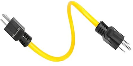 Rallonge mâle à mâle, rallonge double mâle | Cordon d'adaptateur de générateur sûr, rallonge de générateur,Rallonge de prise mâle résistante à l'usure, cordon d'alimentation pour la plupart des généra