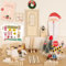 65Pcs Wichteltür Set mit Briefen, Wichtel Zubehör Weihnachten Im Dunkeln Leuchten Komplettset, Elfentür Backen Baustelle Staffelei, Adventskalender Feentür Bastelset Wichtelhaus DIY Geschenke