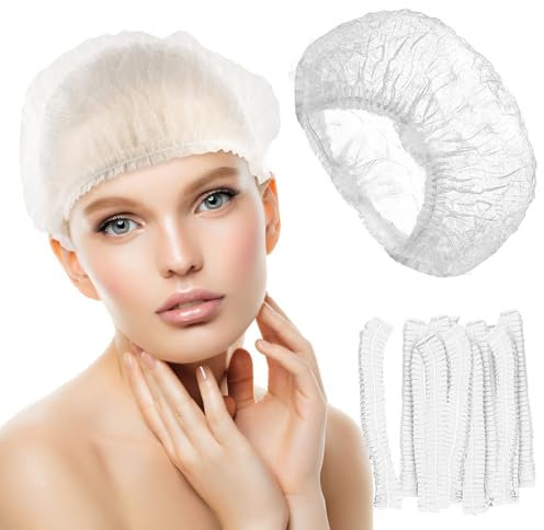 50 Stück Einweg-Haarnetz,Schwesternhauben,OP Kopfhauben 52cm, Hygienezubehör für die Medizin,Einweg-Haarnetze für die Küche oder Zahnarzt,Gastronomie,Labor,für Mitarbeiter inder Lebensmittelversorgung