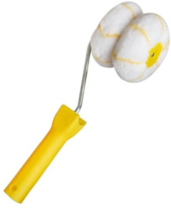 VOANZO Rouleau à Peinture d'angle, Ensemble de pinceaux Professionnels pour Murs et plafonds avec Manchon pour peintures à l'eau, à l'huile et émail, Outil de Rouleau à Peinture d'angle de précision