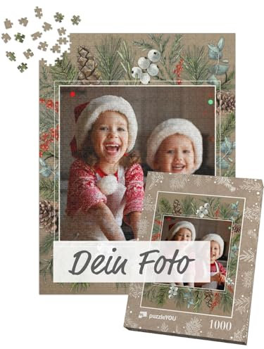 Fotopuzzle 1000 Teile - Puzzle selbst gestalten - Design Weihnachten Waldrauschen - puzzleYOU Puzzle personalisiert mit eigenem Bild erstellen - Hochformat