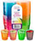 HOMESHOPA 30Pk Neon Plastic Shot Glasses 28ml, 1oz Reusable Colourful Rainbow Vodka Shot Cups, Perfect Tumblers for Drinking Games, Sample Tasting, Wedding, Camping, Travel, Birthday Party & Events