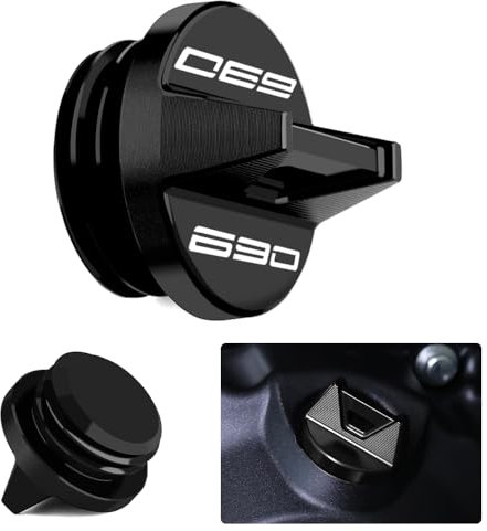Modeer Motorrad Motor Öleinfülldeckel Kompatibel mit 690 ENDURO R 2024 690 SMC R 2022 690 Duke 2019 | 990 DUKE 2024 | 1390 Super Duke R 2024 Zubehör (690-schwarz)