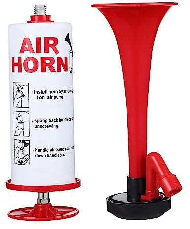 Mobestech Tragbares Handlufthorn Aus Metall Und Kunststoff Lauter Drucklärmer Für Sportveranstaltungen Boote Und Fahrzeuge Ergonomischer Griff Multifunktional