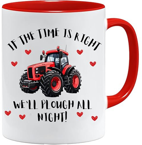 Valentines Gifts | Coffee Mug | Gifts for Women | Gifts for her | Gifts for him | Valentines Gifts for Her | Valentines Gifts for Him | Girlfriend Boyfriend Husband Wife Fiancee (Plough All Night)