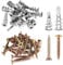 80 Sets Trockenbaudübel für Rigipsdübel mit Schrauben Set, Gipskartondübel Metall, Selbstbohrender Hohlraumdübel, Trockenbau Dübel für Rigipsplatten Beton Ziegeln Gipskarton Dübel Schrauben Set