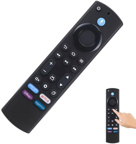 Replacement Voice Remote Fit for AMZ Smart TV Stick(4k, 2nd Gen, 3rd Gen, Life) with Voice Function,for AMZ Smart TV Cube(1st Gen, 2nd Gen, 3rd Gen),Compatible with Toshiba/Insignia/Pioneer Smart TVs