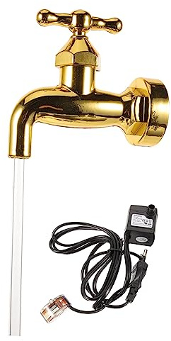 TOYANDONA Unsichtbarer Garten-Wasserhahn Brunnen Mit Fließendem Wasser Kunststoff Outdoor Fontäne Schwimmendes Design Wetterfest Für Terrasse Und Dekoration