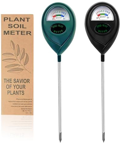 MEPHILIMIA Lot de 2 humidimètres pour plantes, hygromètre pour plantes d'intérieur, hydromètre pour plantes, plantes d'intérieur, testeur d'eau pour plantes, cadeau pour les amateurs de jardin