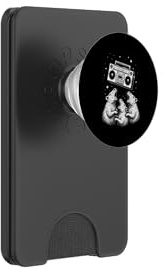 Singing Rats Retro Boombox Space Vibe 80s Party PopSockets PopWallet pour MagSafe
