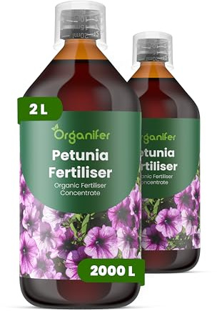 Engrais Liquide Pour Pétunia 2L – Engrais Organique Pour Floraison Abondante Et Couleurs Intenses – Stimule Racines Et Croissance – Organifer