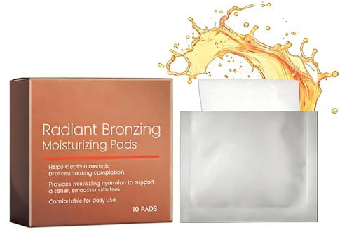 Lingettes pour la peau 10 lingettes hydratantes bronzantes en coton non